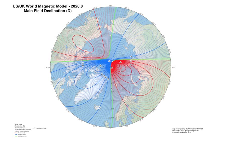 World Magnetic Model 2020