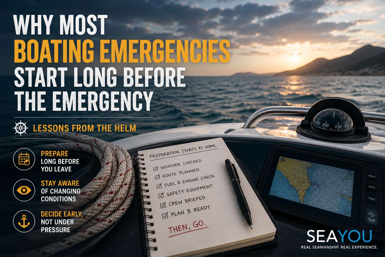 Why Most Boating Emergencies Start Long Before the Emergency