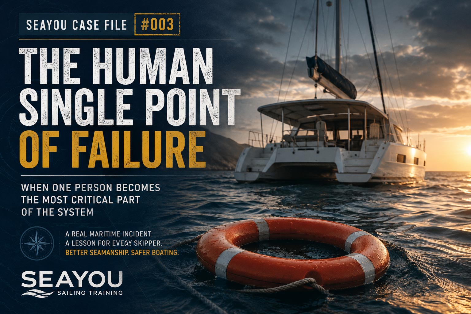Human Single Point of Failure on a boat – SeaYou Case File #003